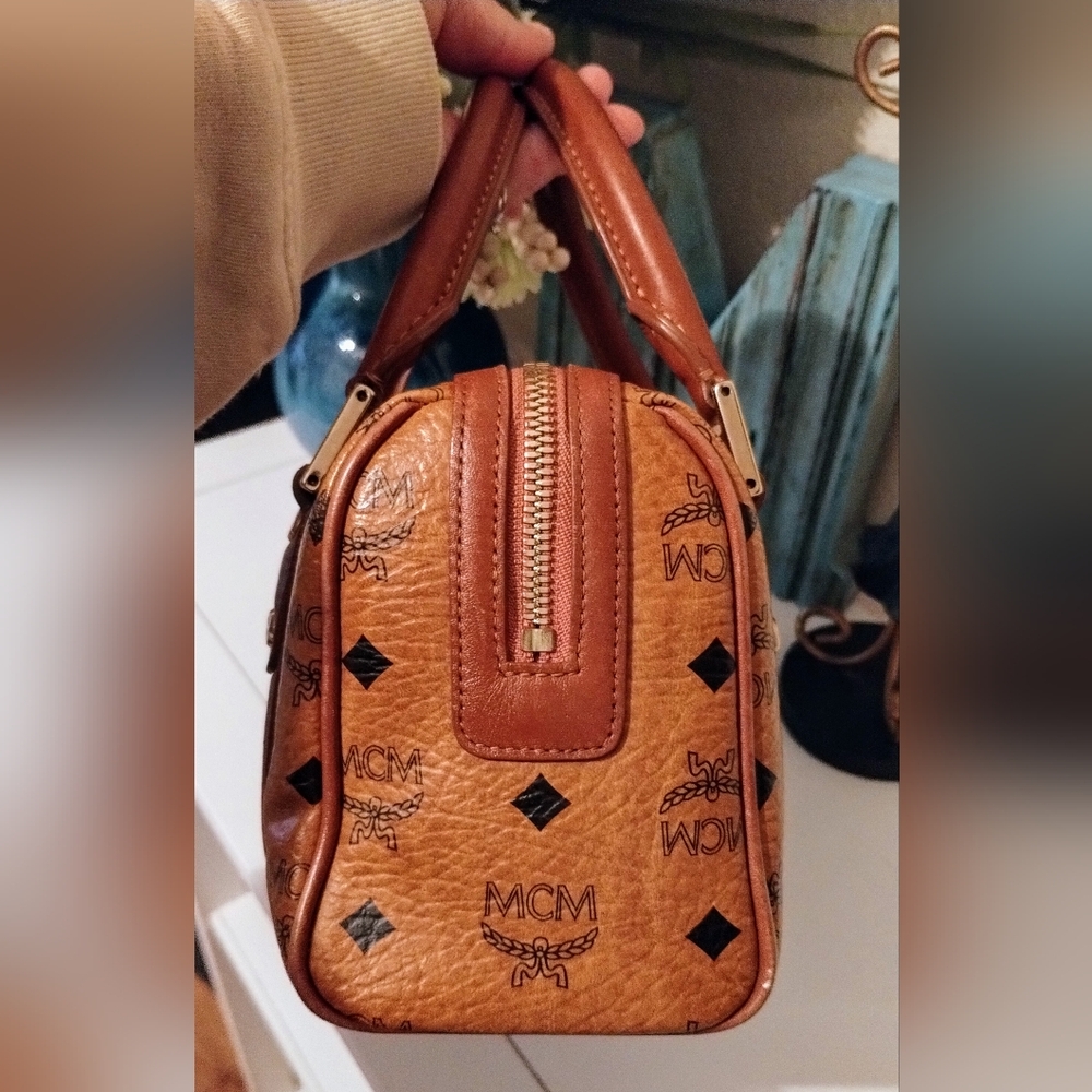 MCM Mini Boston Bag EUC - Picture 4 of 9